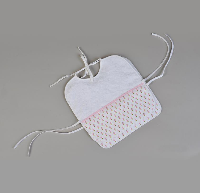 BABY BIBS (SET OF TWO) - Lotus / pink - Bibs