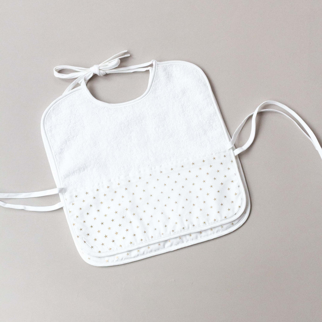 BABY BIBS (SET OF TWO) - Pharaonic Stars / gold - Bibs