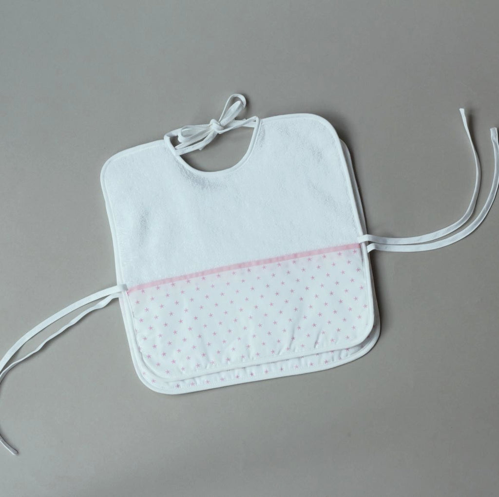 BABY BIBS (SET OF TWO) - Pharaonic Stars / pink - Bibs