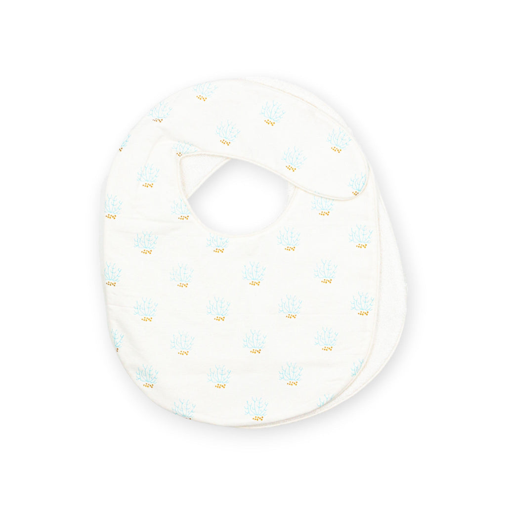 BABY BIBS SMALL (SET OF TWO) - Coral / sky - Bibs