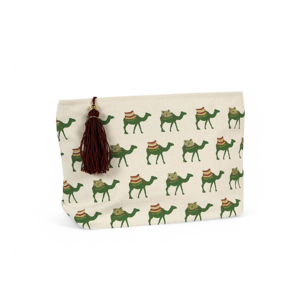 CAMEL TOILETRY BAG - dark green / large - Toiletry Bag