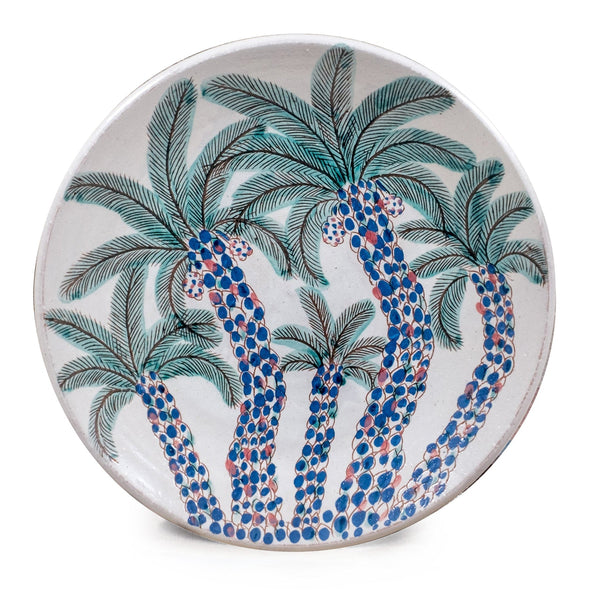 CLUSTER OF PALMS PLATTER - pottery