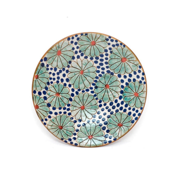 DOTTY DAISY DINNER PLATE - pottery