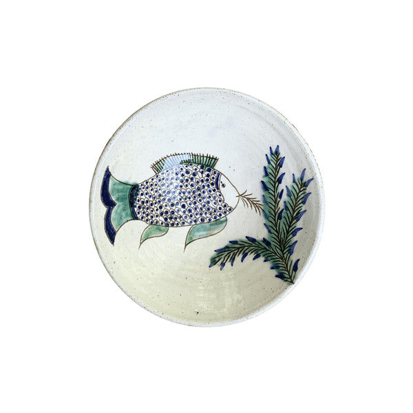 FISH FEEDING BOWL - pottery