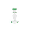 LOTUS CANDLEHOLDER - Green - glass