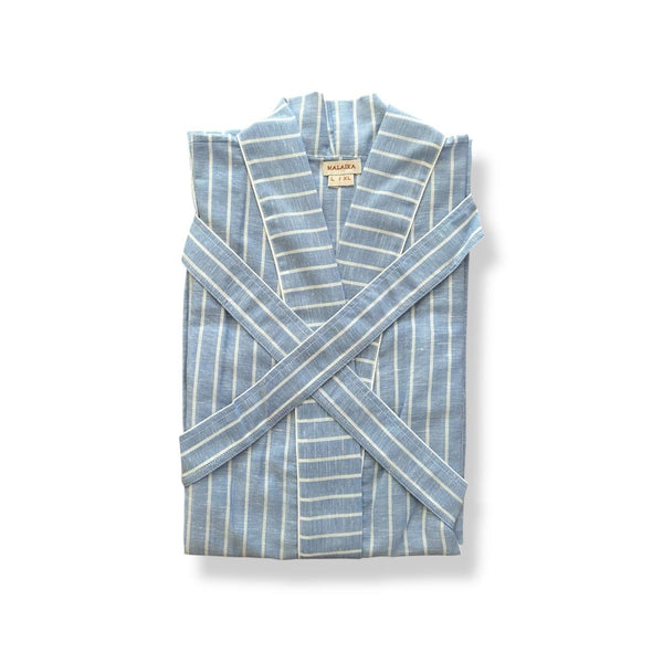 MOUDIRA SUMMER DRESSING GOWN - L/XL / sky blue