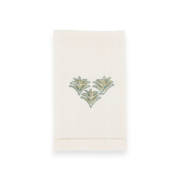 OTTOMAN FEATHER GUEST TOWEL (Set of 2) - teal - Towel