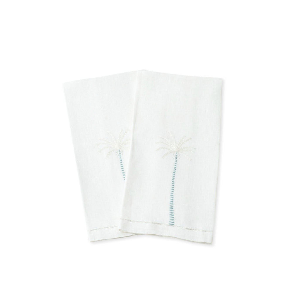 PALM TREE GUEST TOWEL (Set of 2) - teal - Towel