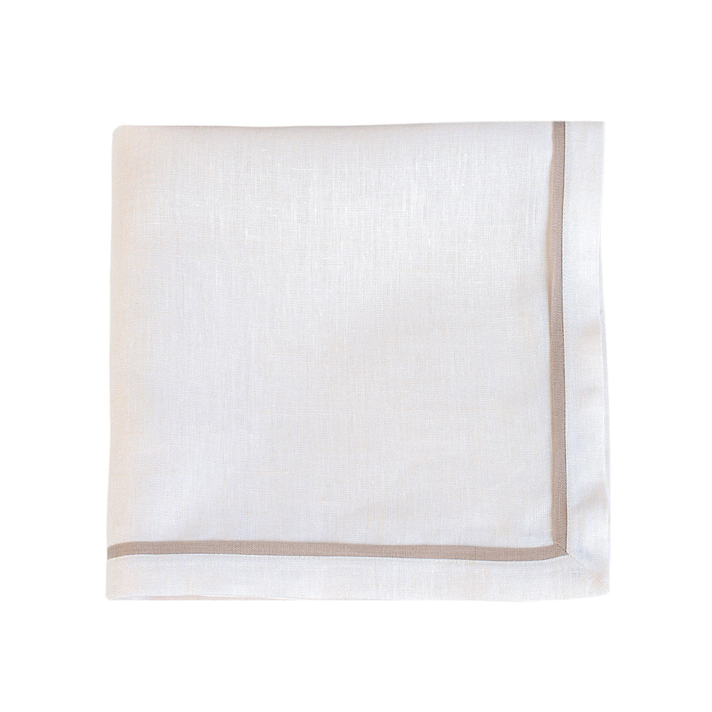 PLEATS LINEN NAPKINS - ecru / greige - Napkin
