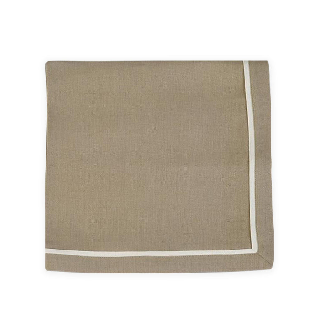 PLEATS LINEN NAPKINS - taupe / ivory - Napkin