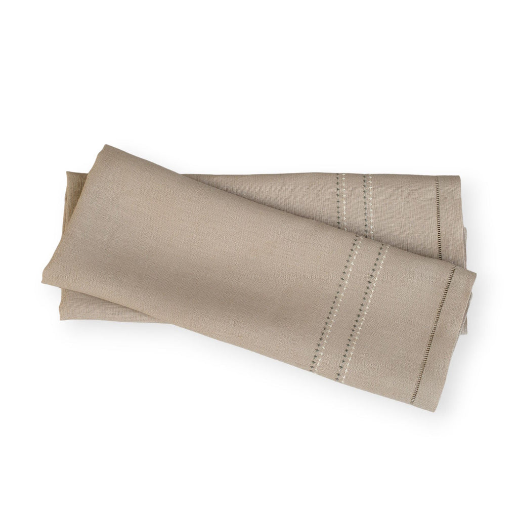 SHASHIKO LINEN GUEST TOWEL (Set of two) - taupe / grey - Towel