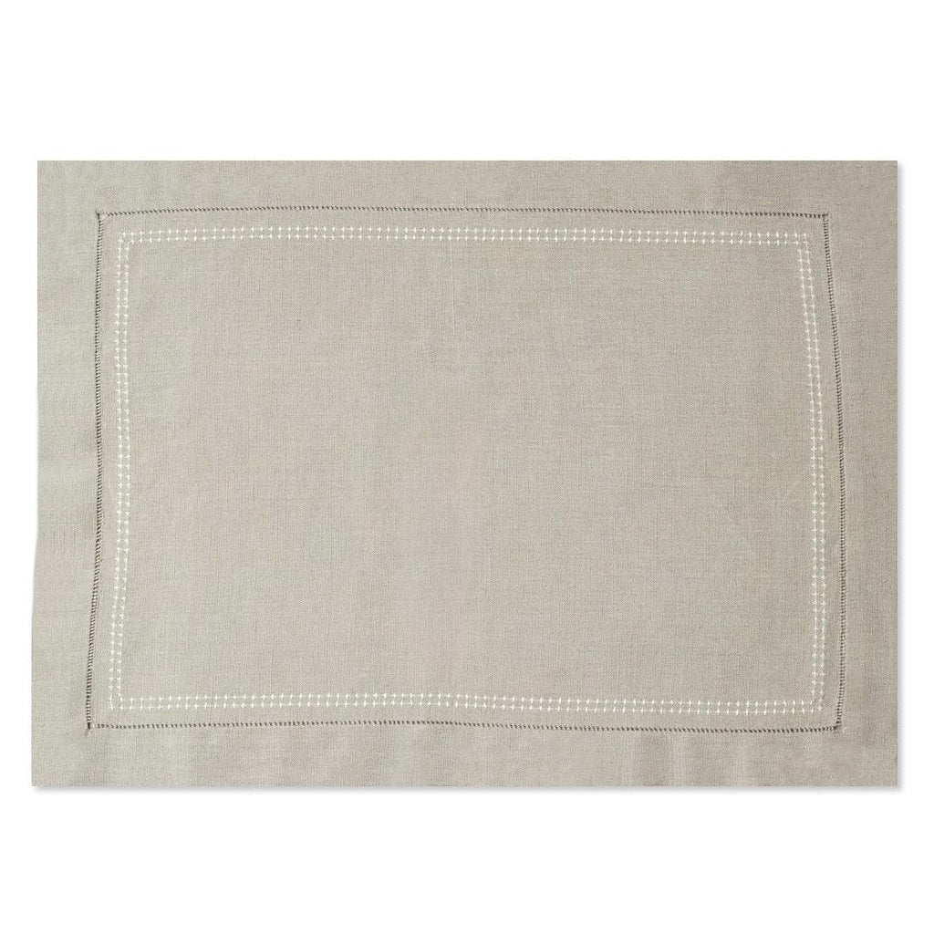SHASHIKO LINEN PLACEMAT - taupe / ivory - Placemats