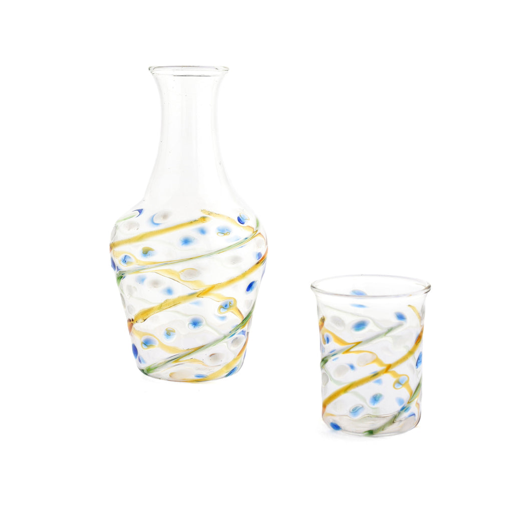 TRELLIS CARAFE SET - glass
