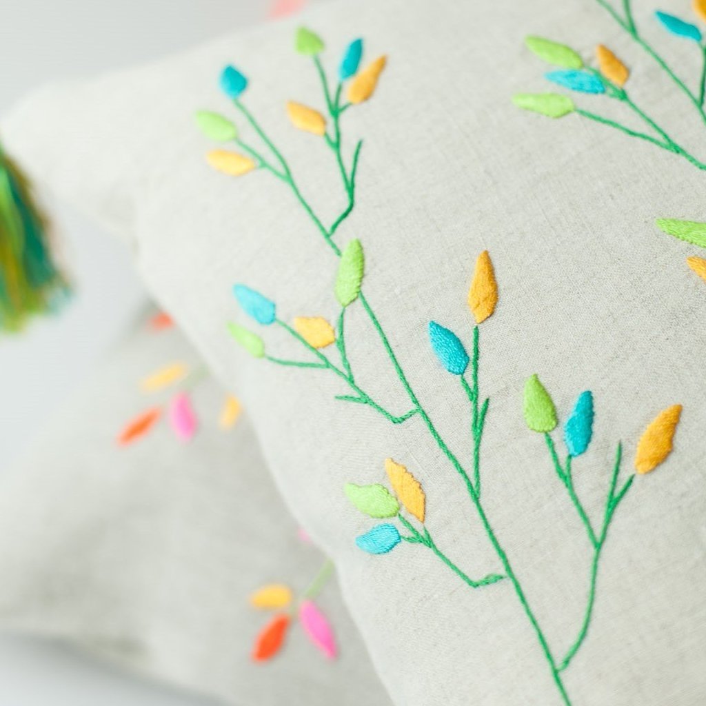 BRANCHES LINEN CUSHION COVER
